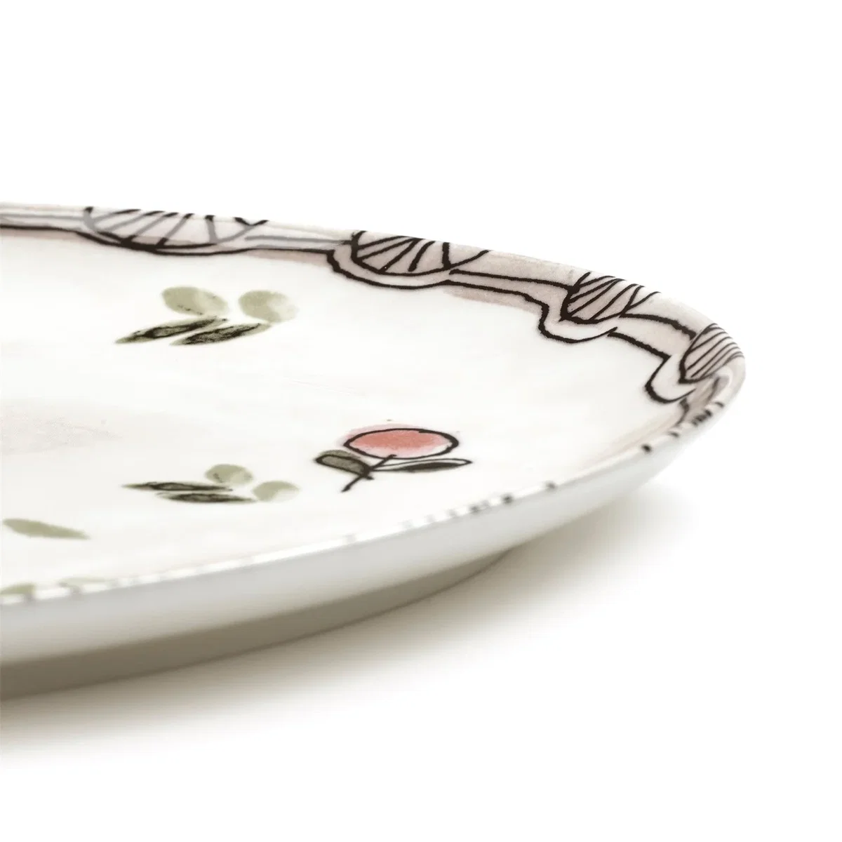 Serax X Marni Mirtillo Nude Midnight Flowers Oval Plate - Large – image 4