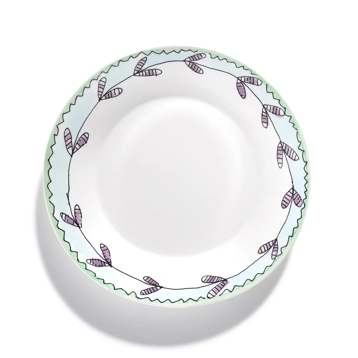 Serax X Marni Blossom Milk Midnight Flowers Deep Plate - Set of 2 – image 2