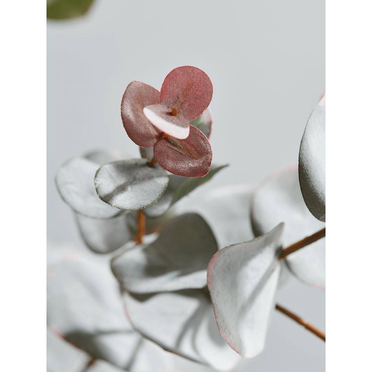 NEW Faux Burgundy Tipped Eucalyptus Spray – image 3