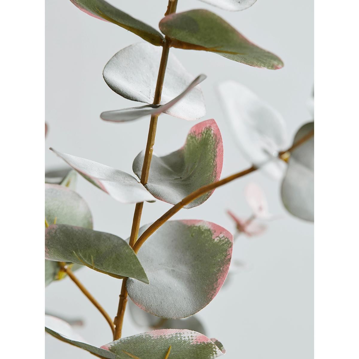 NEW Faux Burgundy Tipped Eucalyptus Spray – image 4