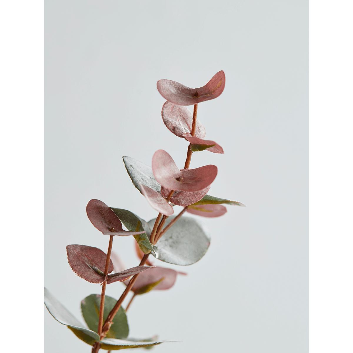NEW Faux Burgundy Tipped Eucalyptus Spray – image 5