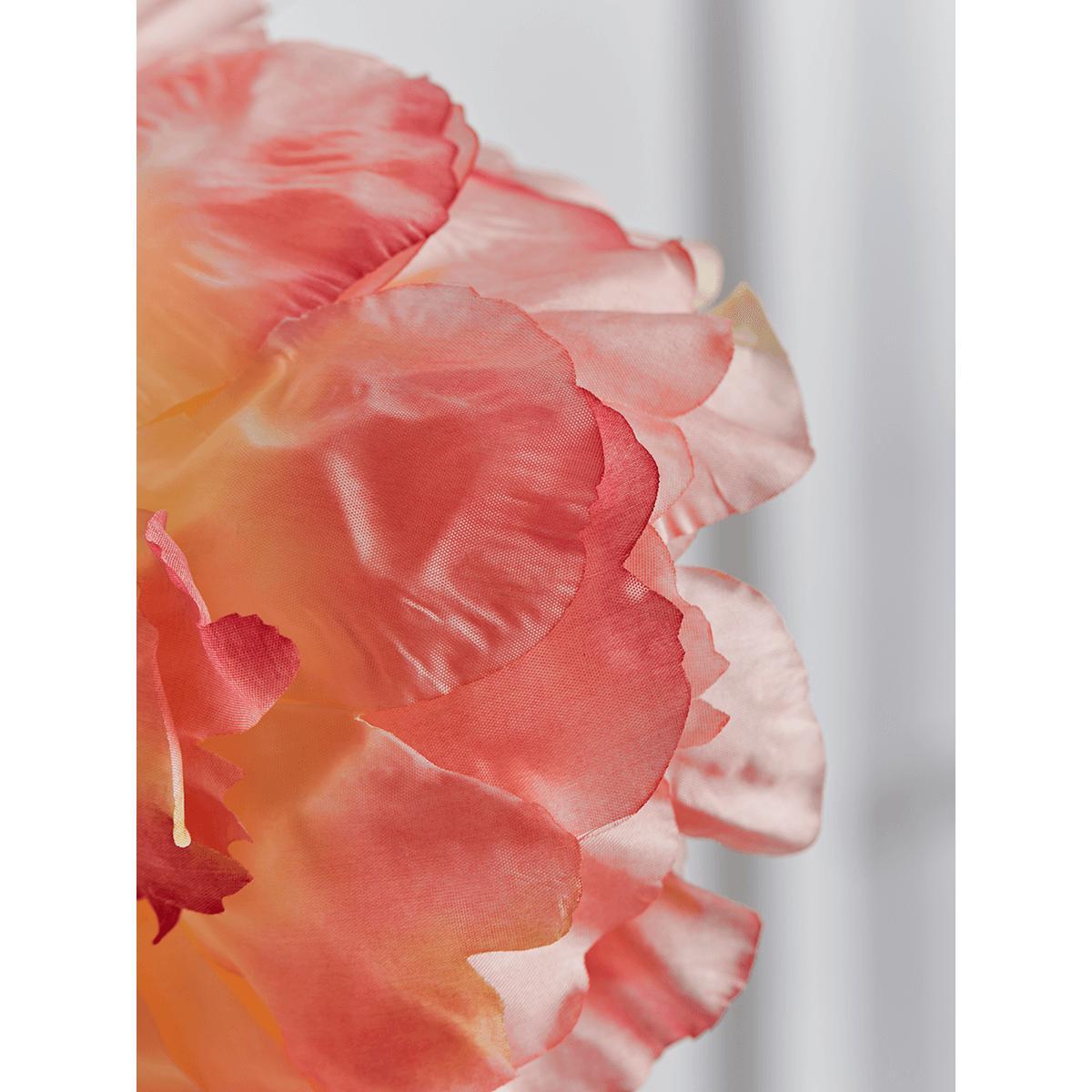 Three Faux PeonyÂ Stems - Coral – image 4