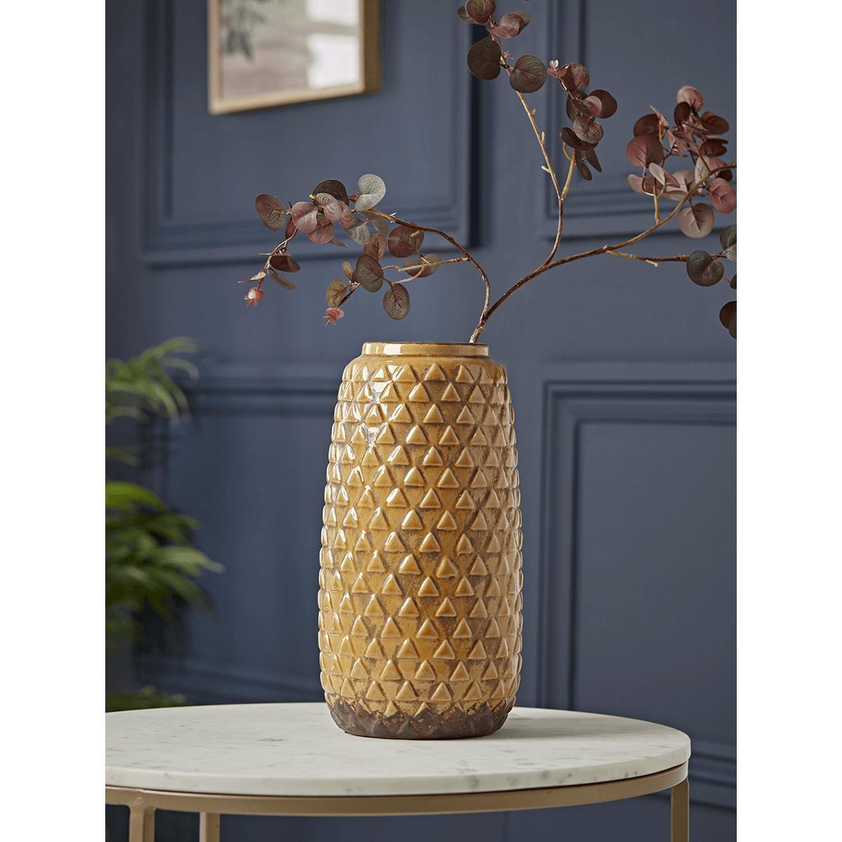 Burgundy Faux Eucalyptus Branch – image 2