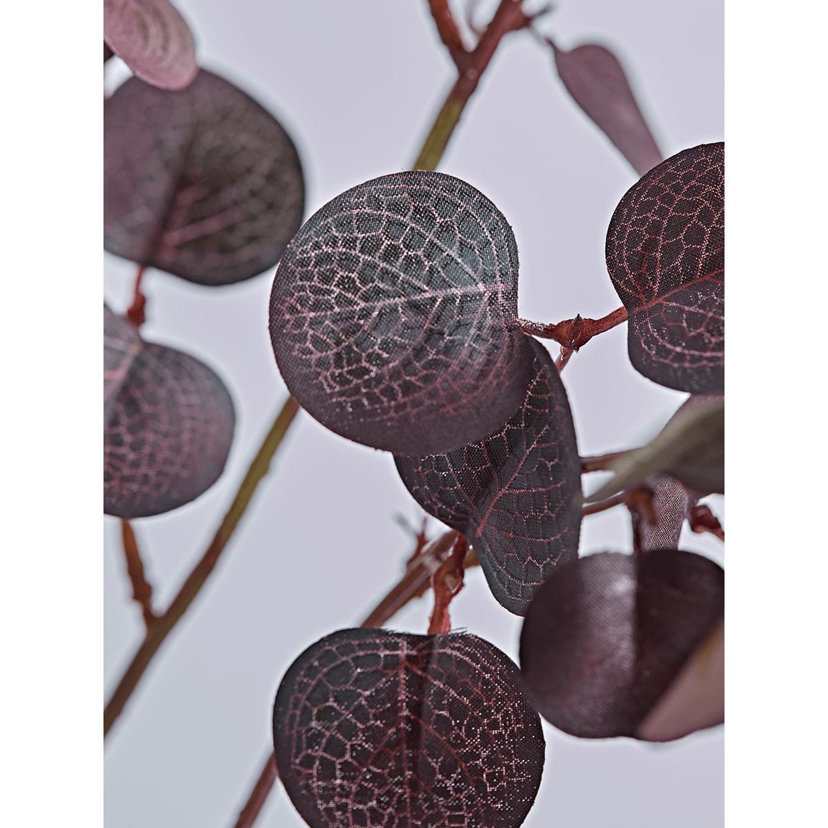 Burgundy Faux Eucalyptus Branch – image 4