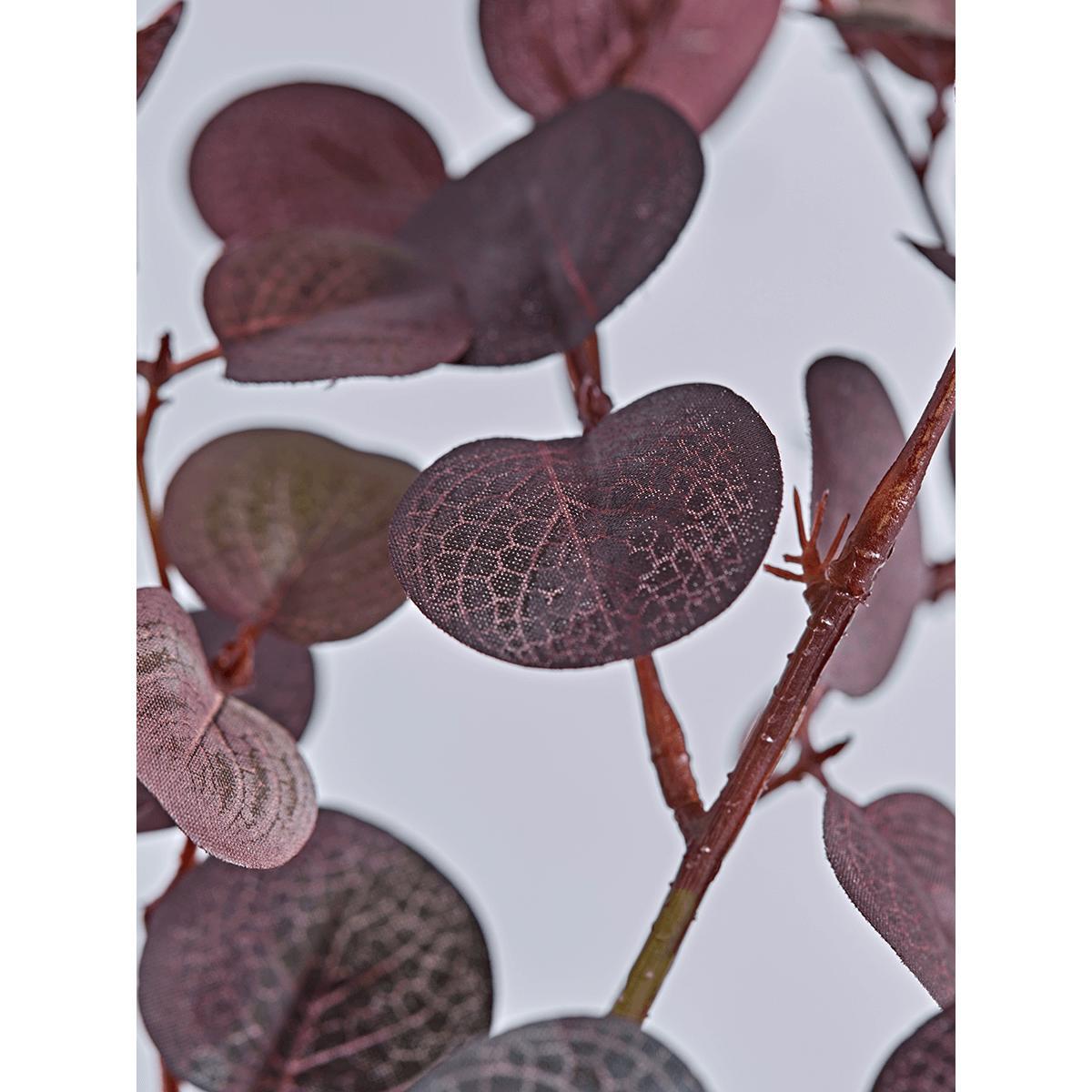 Burgundy Faux Eucalyptus Branch – image 5