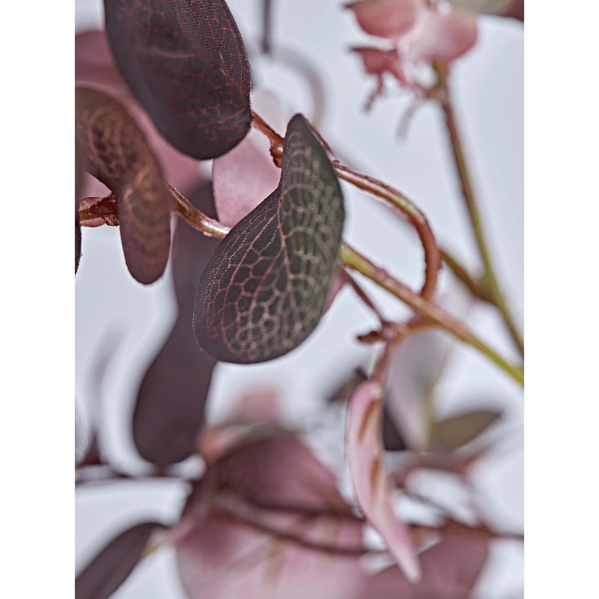 Burgundy Faux Eucalyptus Branch – image 6