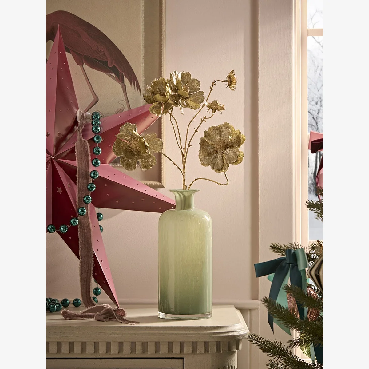 Gold Poppy Faux Stem – image 1