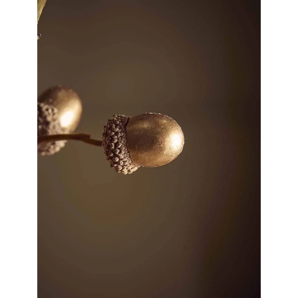 Antiqued Gold Acorn Faux Stem – image 4