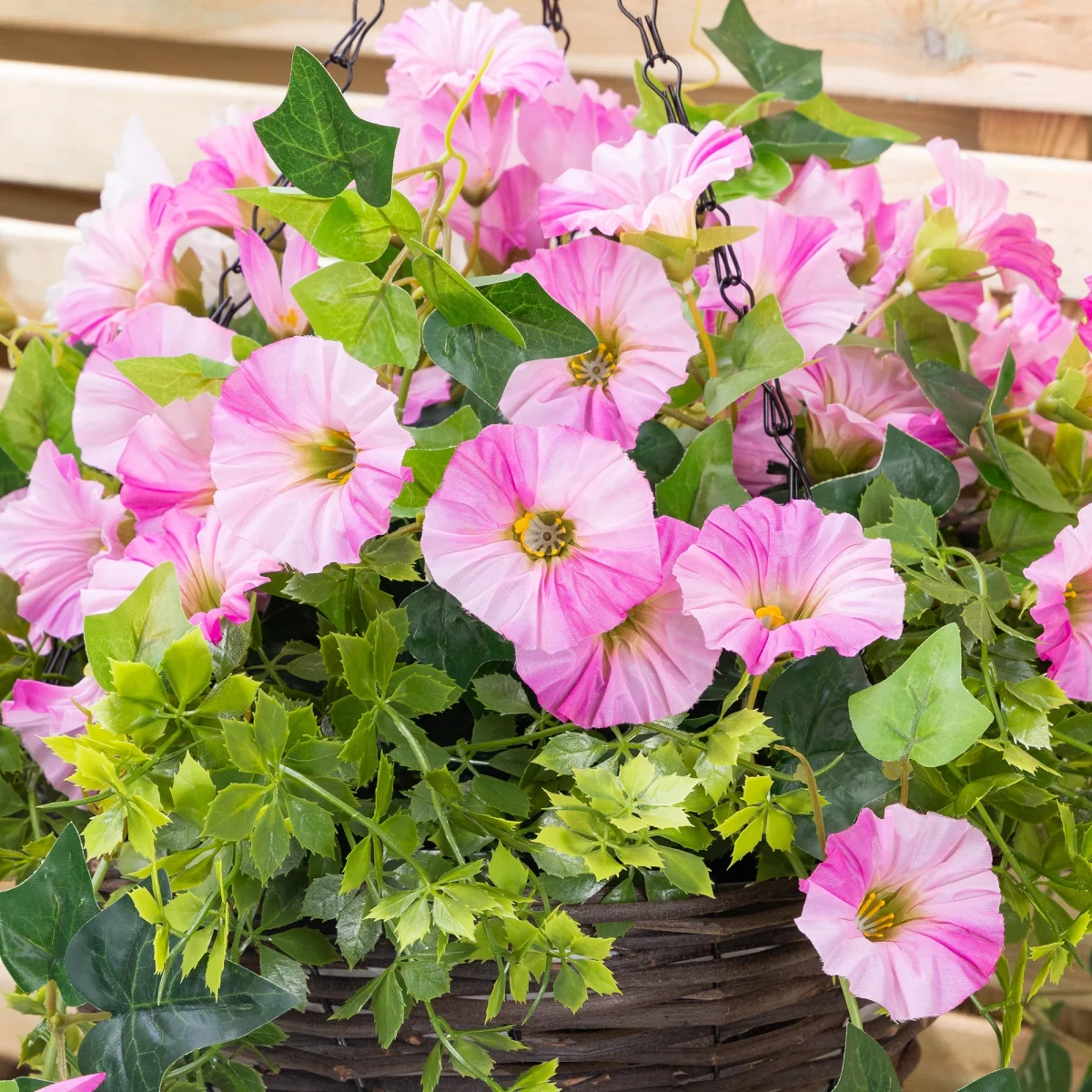 Artificial Petunia Hanging Basket – image 2