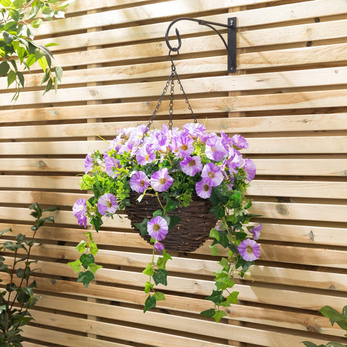 Artificial Petunia Hanging Basket – image 11