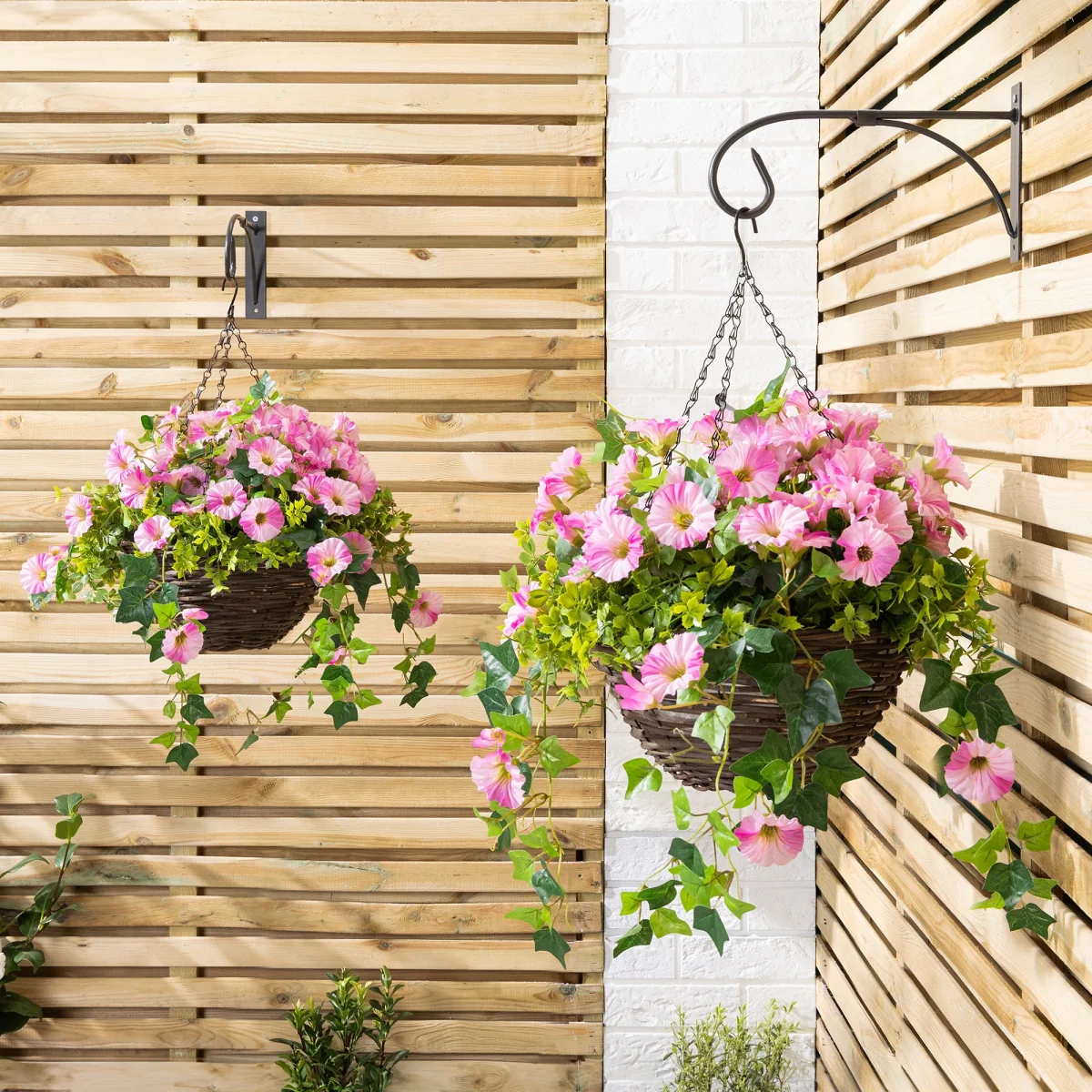 Artificial Petunia Hanging Basket – image 14