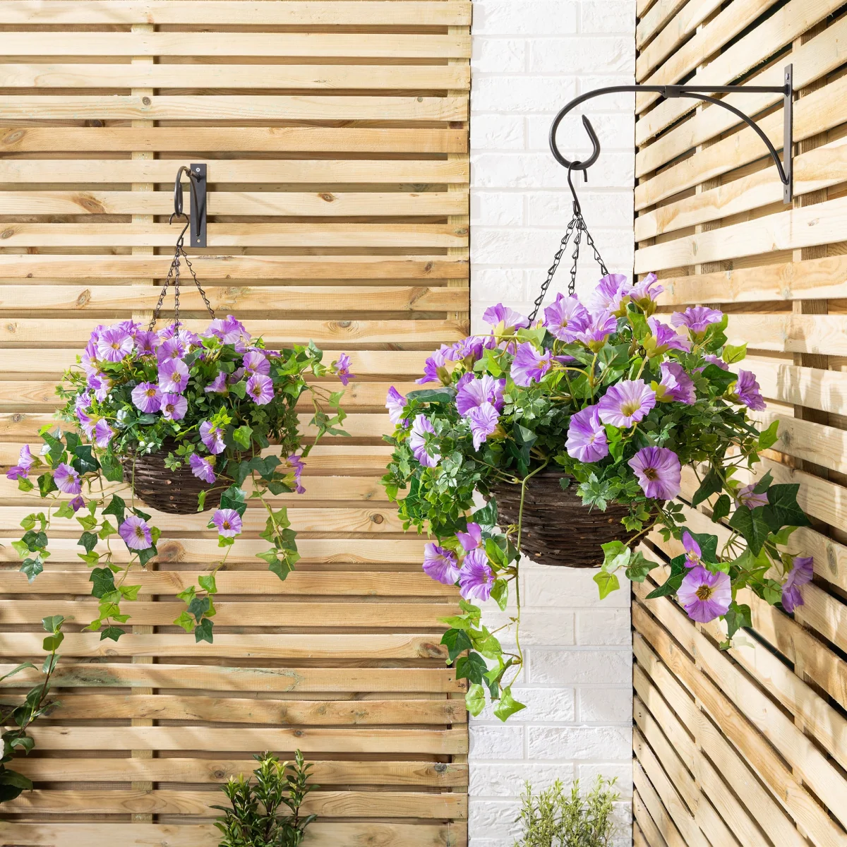Artificial Petunia Hanging Basket – image 15