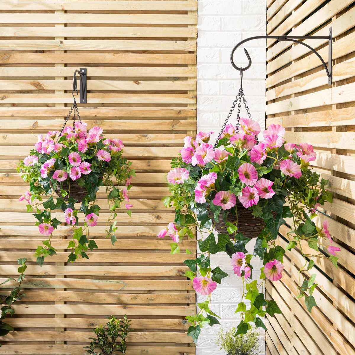 Artificial Petunia Hanging Basket – image 17