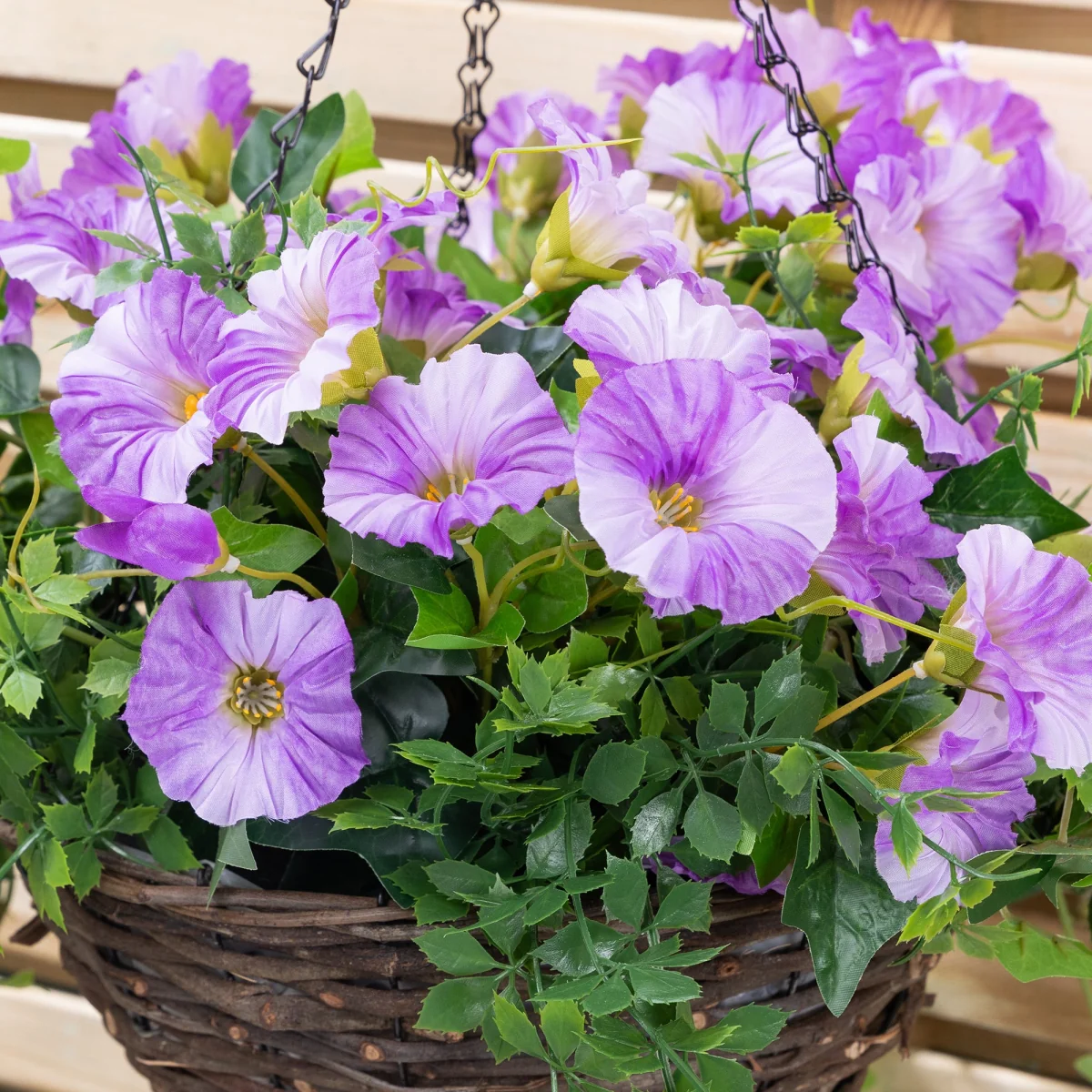 Artificial Petunia Hanging Basket – image 5