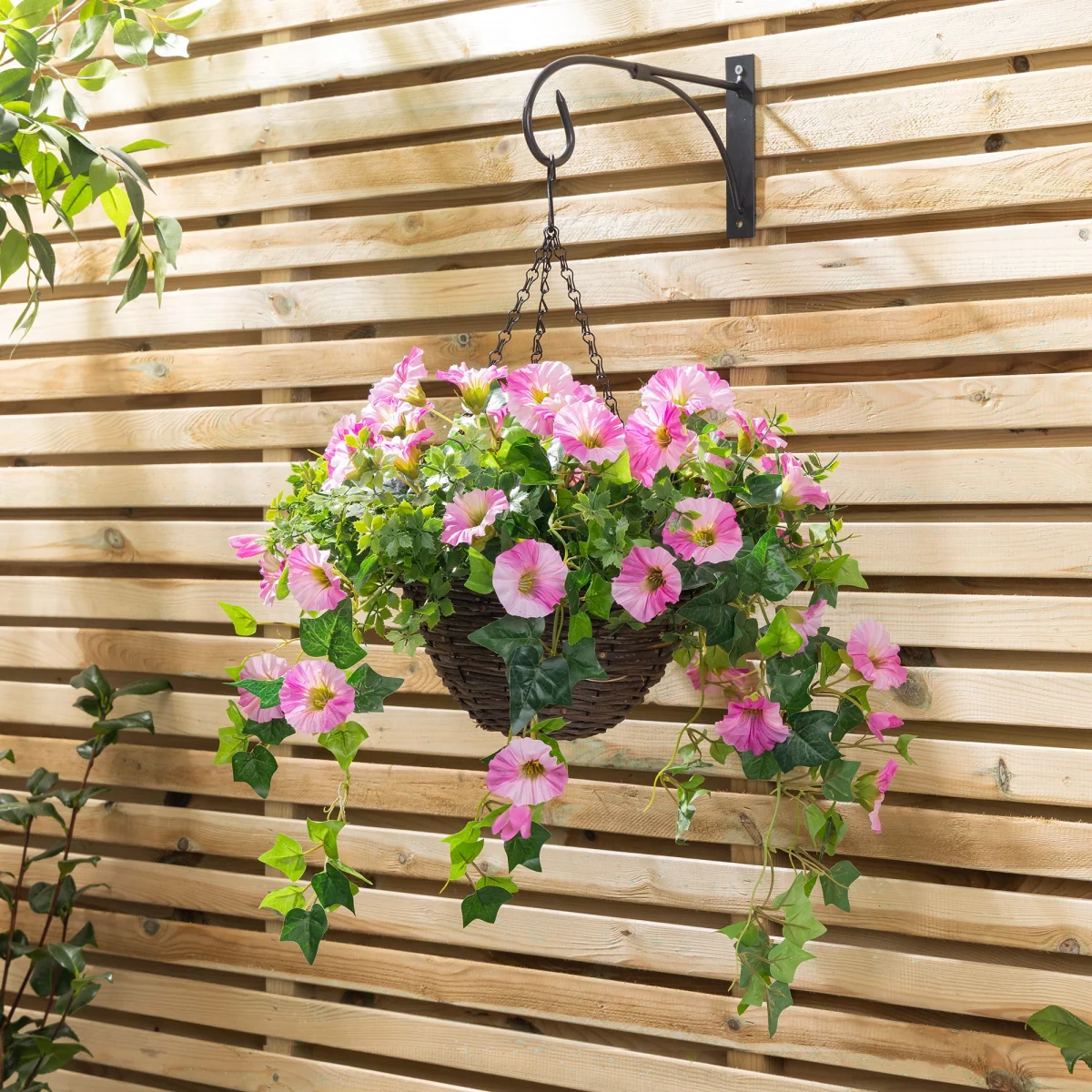 Artificial Petunia Hanging Basket – image 2
