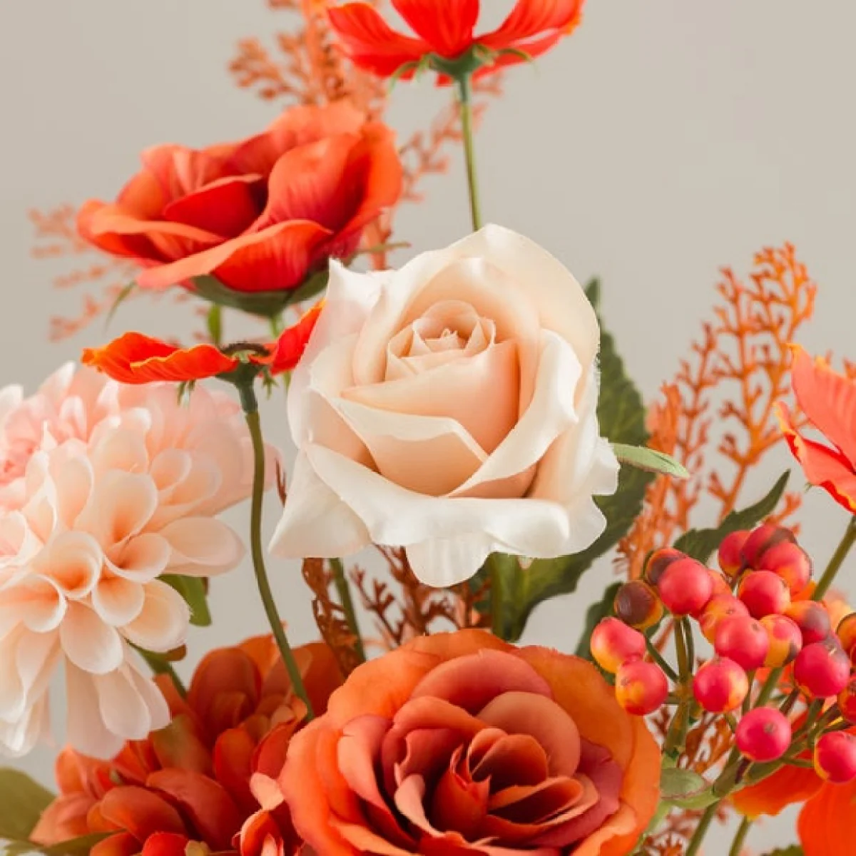 Artificial Autumnal Large Rose Bouquet – image 2