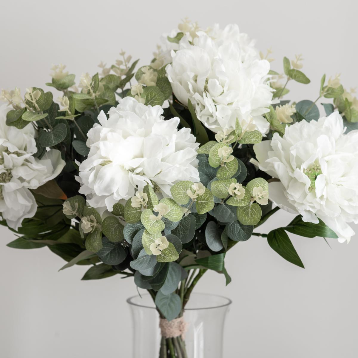 Elena Peony Bouquet Green/White – image 2