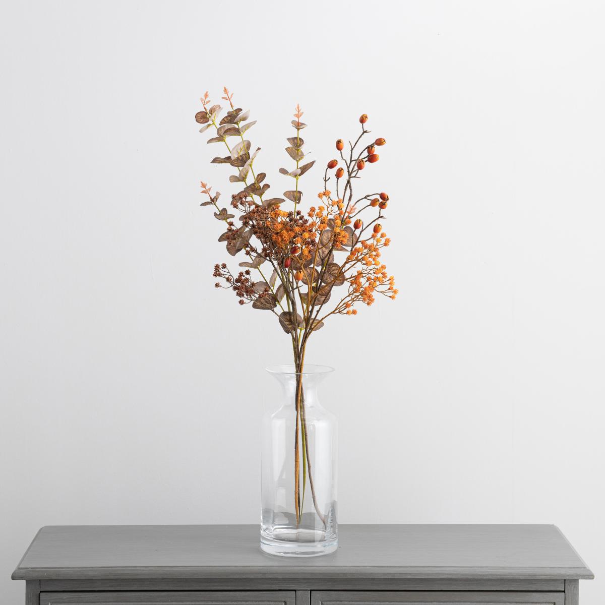 Gypsophila and Eucalyptus Letterbox Bouquet Ochre – image 3
