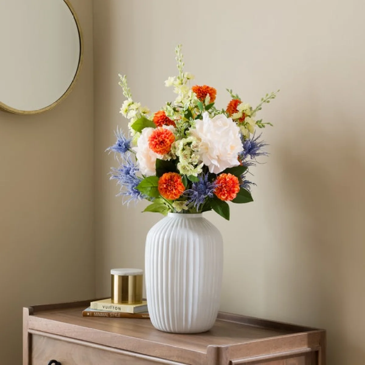 Artificial Freya Peony & Rudbeckia Bouquet – image 1