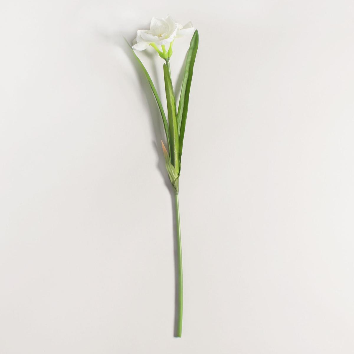 Pack of 12 Artificial Narcissus White Spray 48cm – image 3