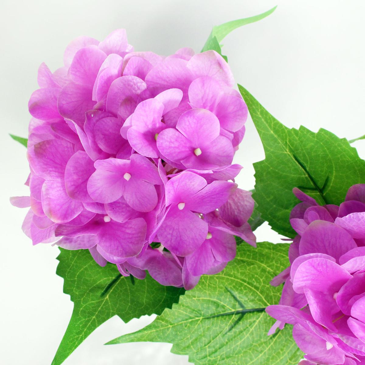 Pink Real Touch Ball Hydrangea 3 Pack Pink – image 2