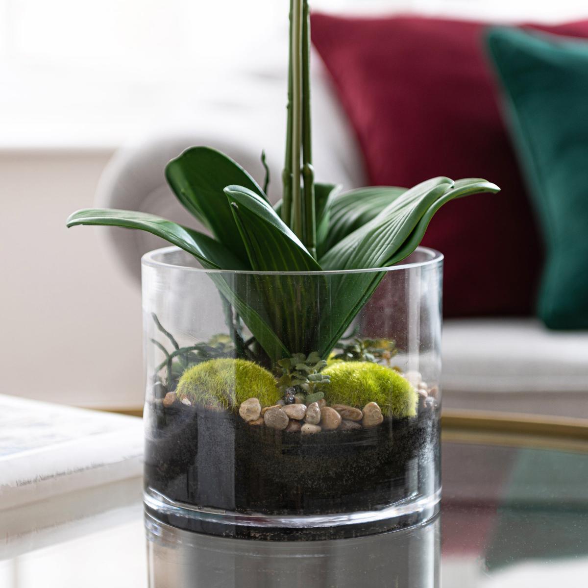Dorma Artificial Orchid in Vase 57cm Pink – image 3