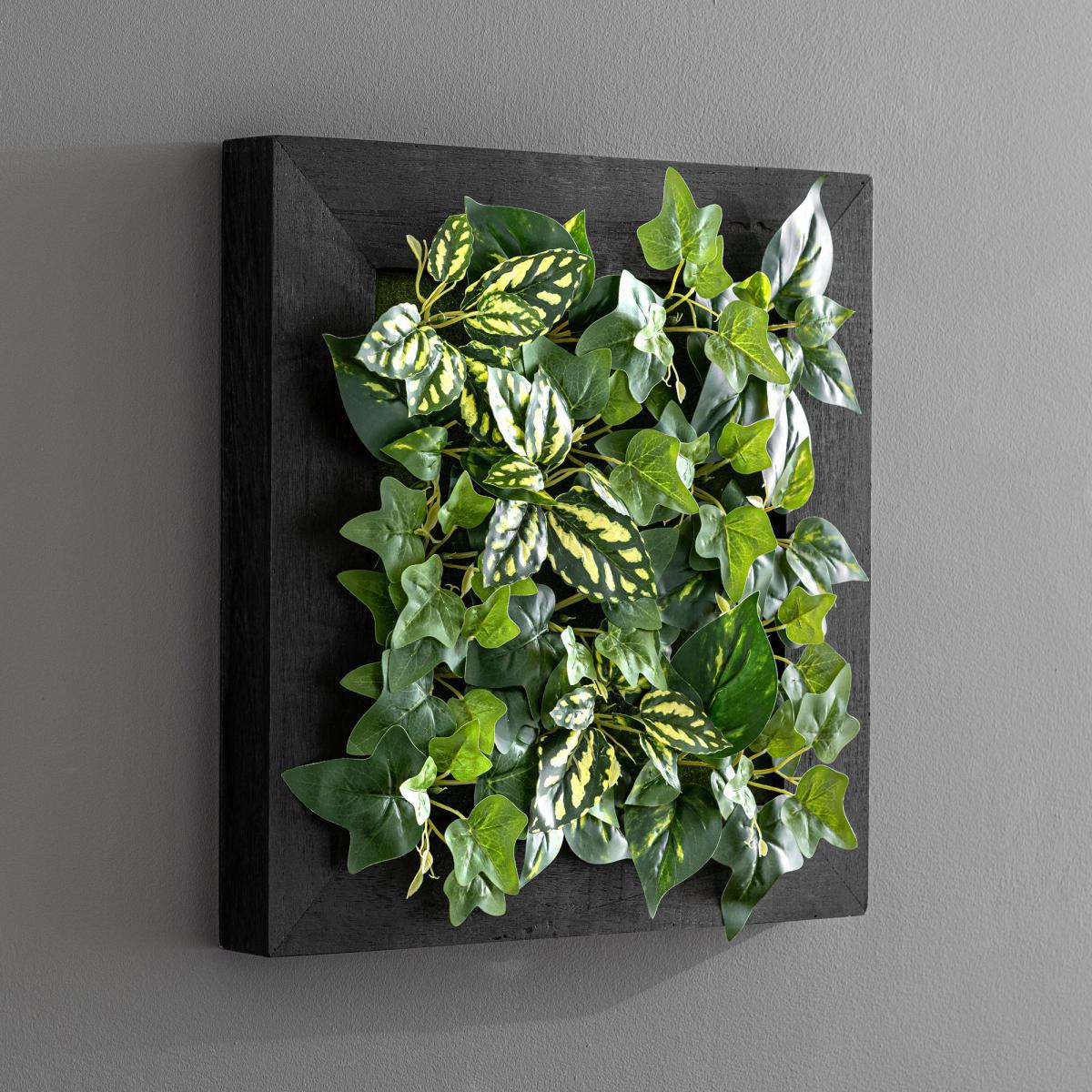 Artificial Mixed Foliage Wall Panel 50cm Green – image 2