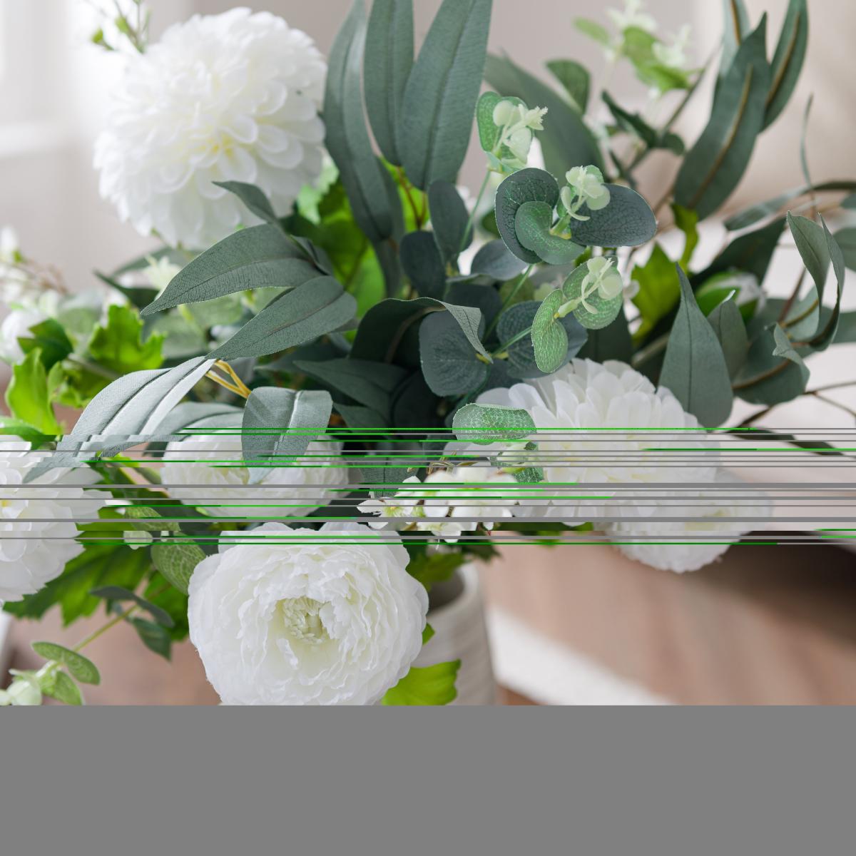 Artificial Spring Optimism White Bouquet – image 4