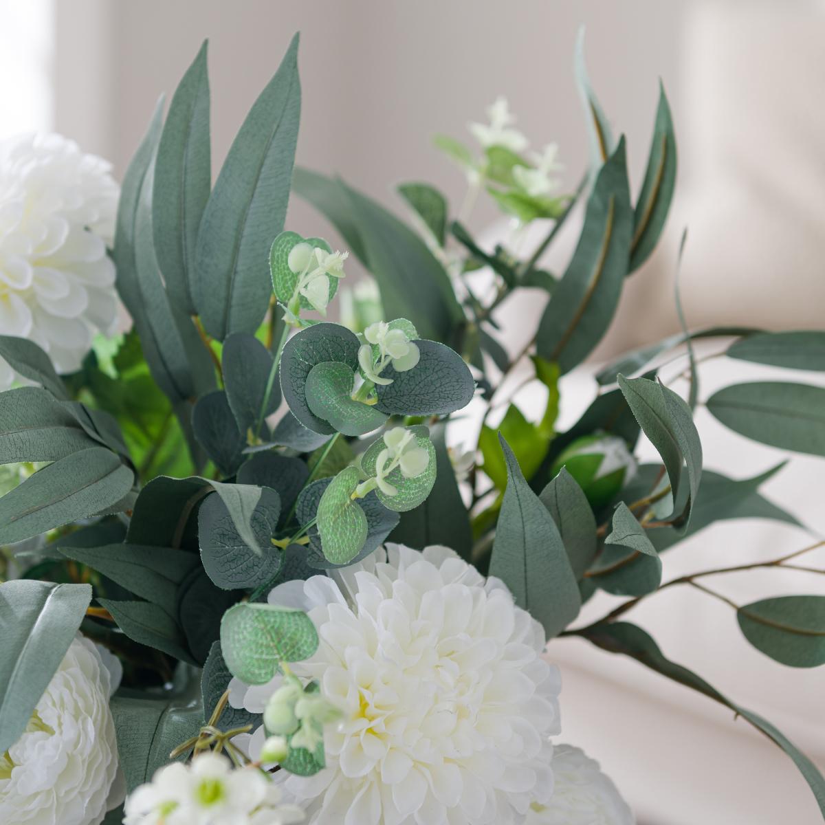 Artificial Spring Optimism White Bouquet – image 5