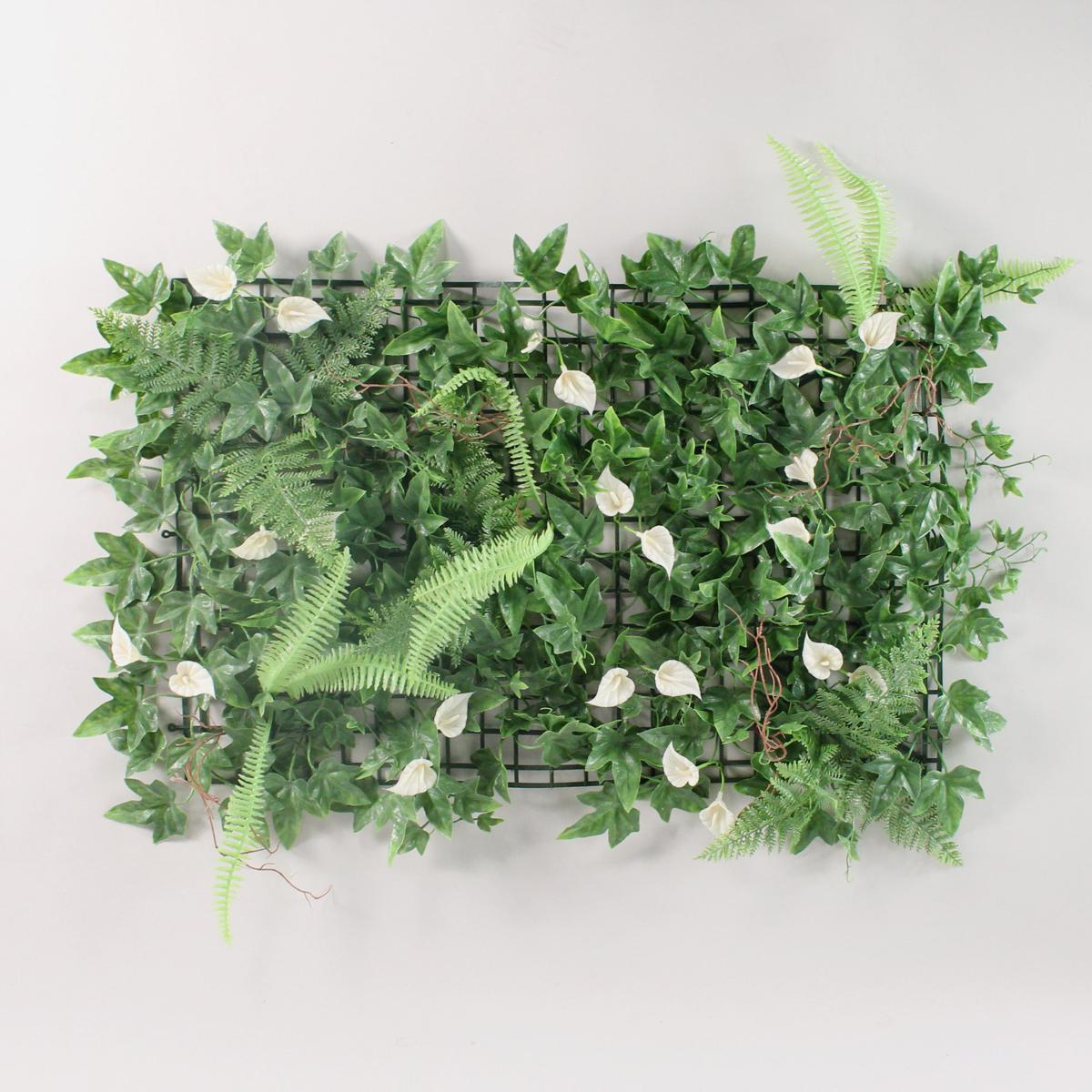 Pack of 6 Artificial Lily and Mixed Foliage Wall Panels MultiColoured – image 5