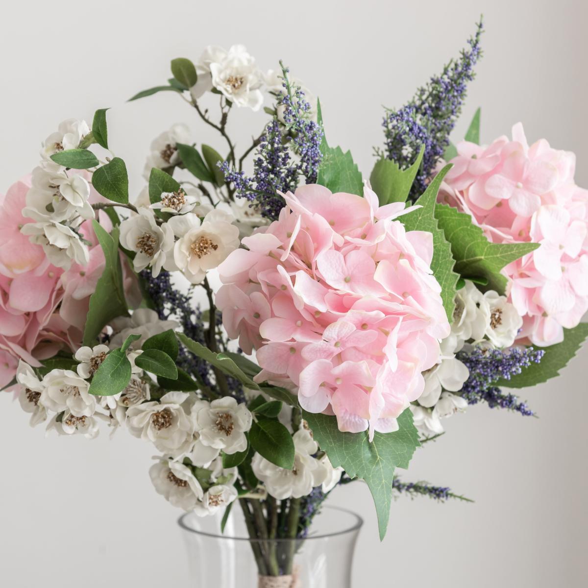 Matilda Hydrangea Bouquet Pink/White/Green – image 2