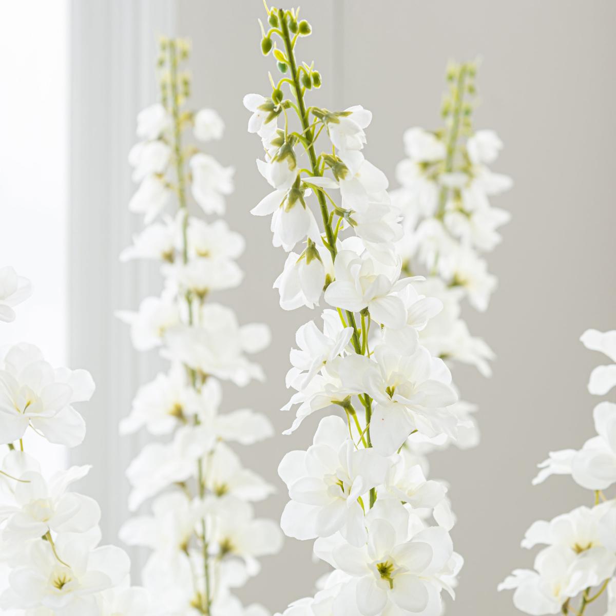Delphinium Cream Spray 92cm Cream – image 2