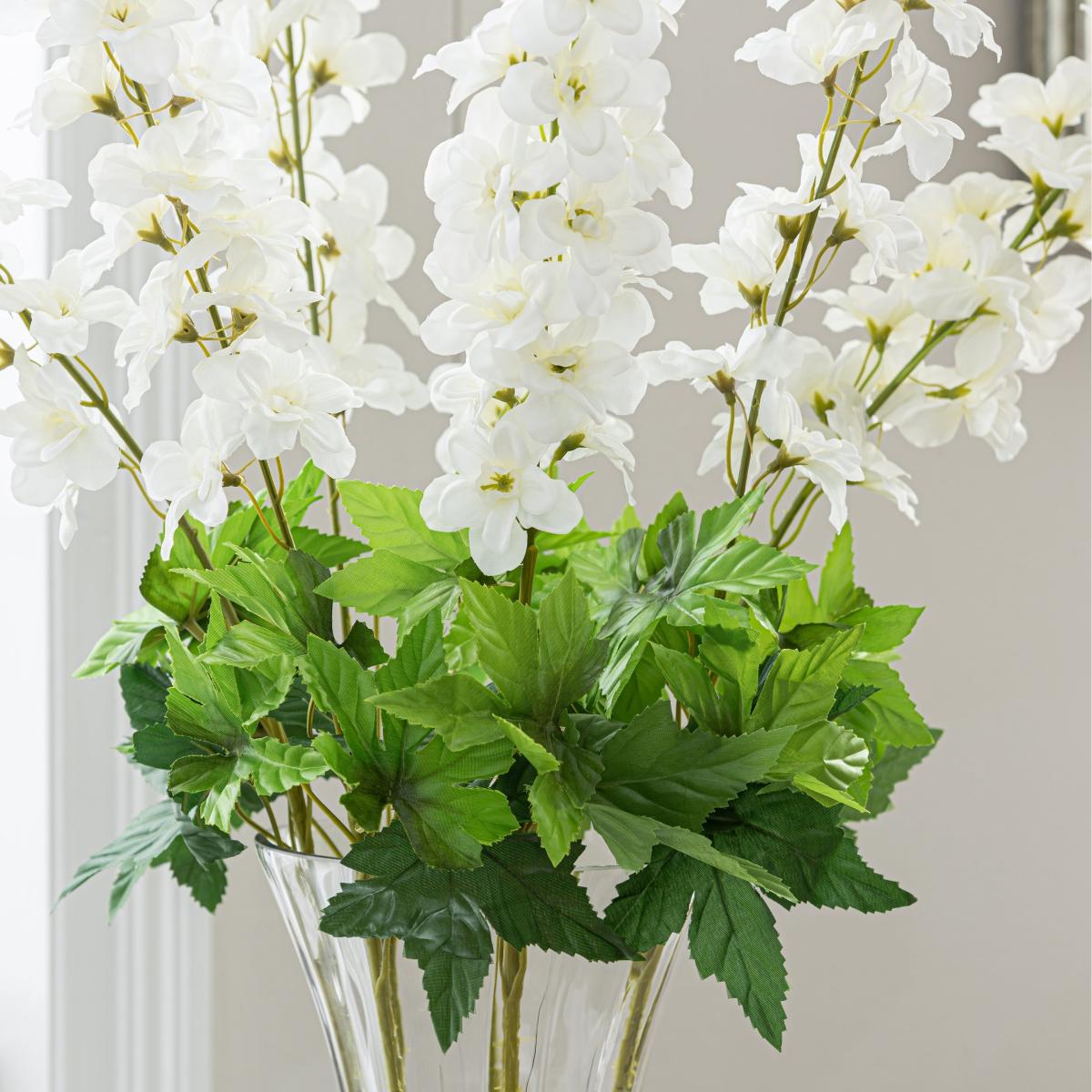 Delphinium Cream Spray 92cm Cream – image 3
