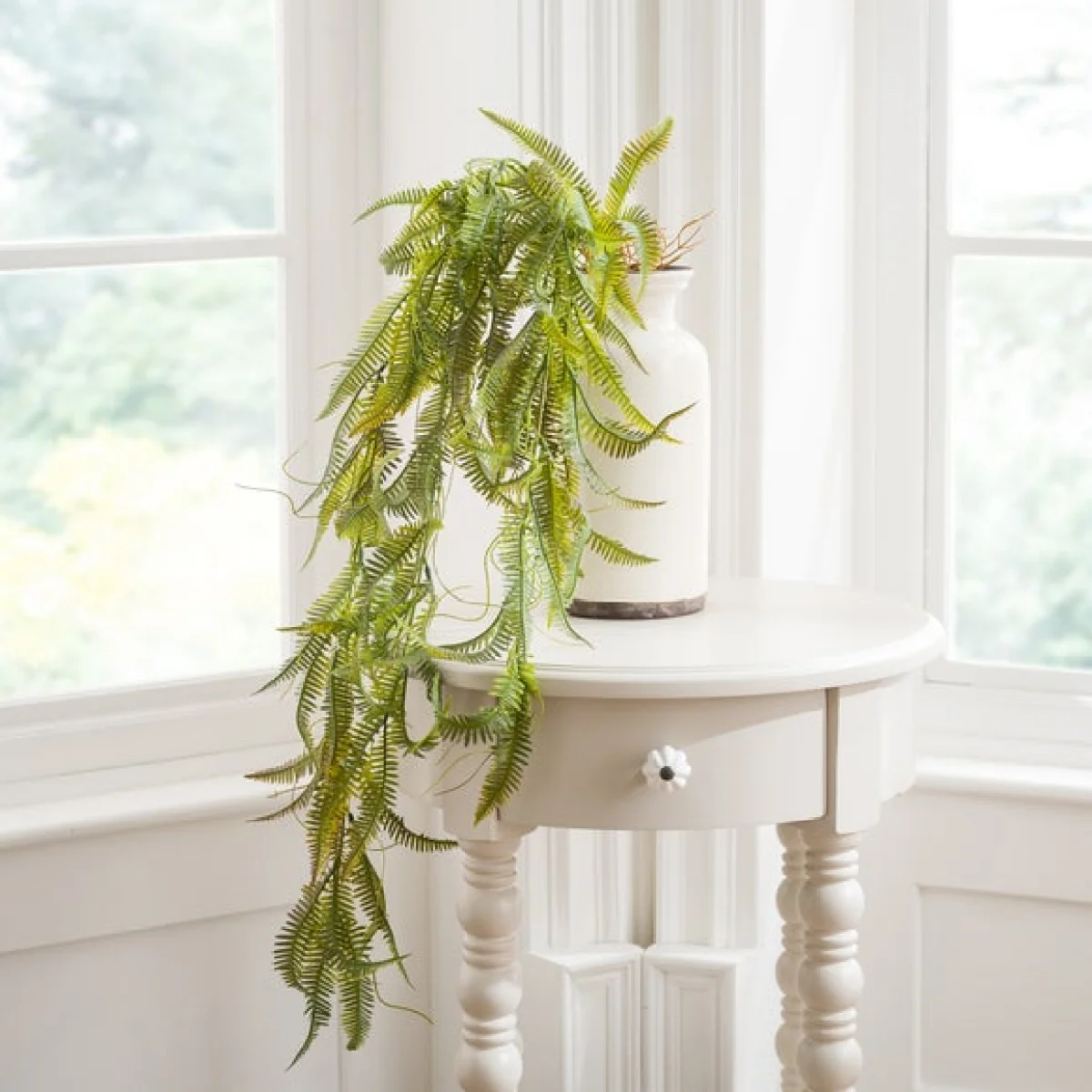 Artificial Trailing Boston Fern Spray – image 5