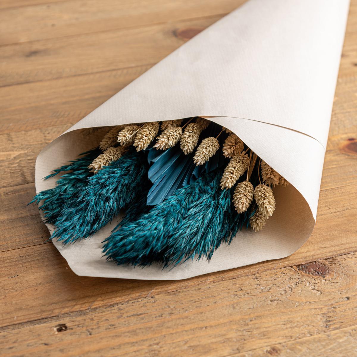 Teal Dried Bouquet Teal (Blue) – image 2
