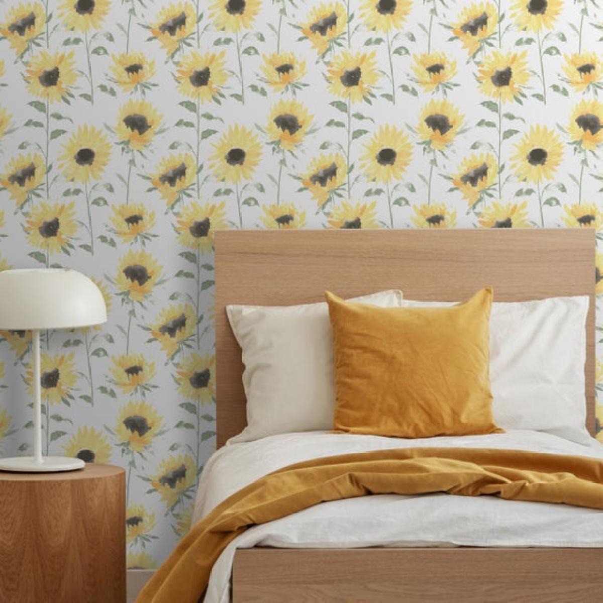 Catherine Lanfield Painted Sunflowers Wallpaper – image 5