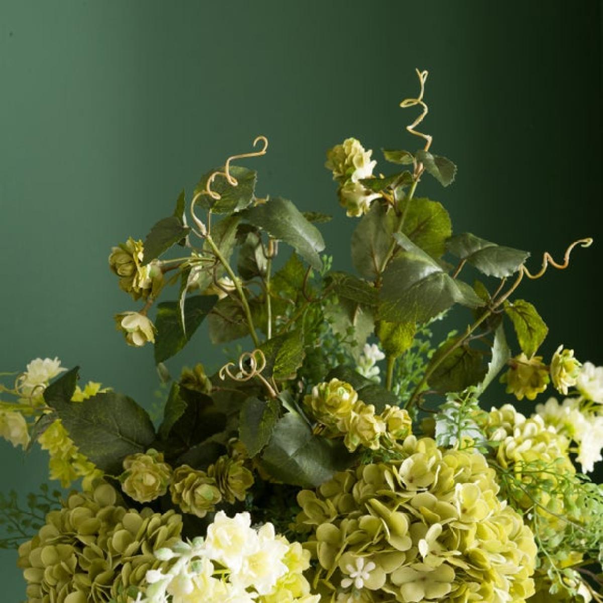 Artificial Faye Green Hydrangea Bouquet – image 6