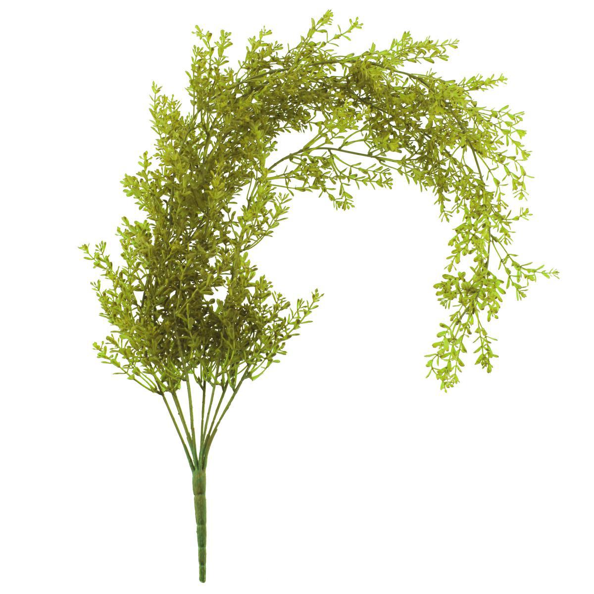 Pack of 12 Green Artificial Trailing Vine Bush Green – image 3