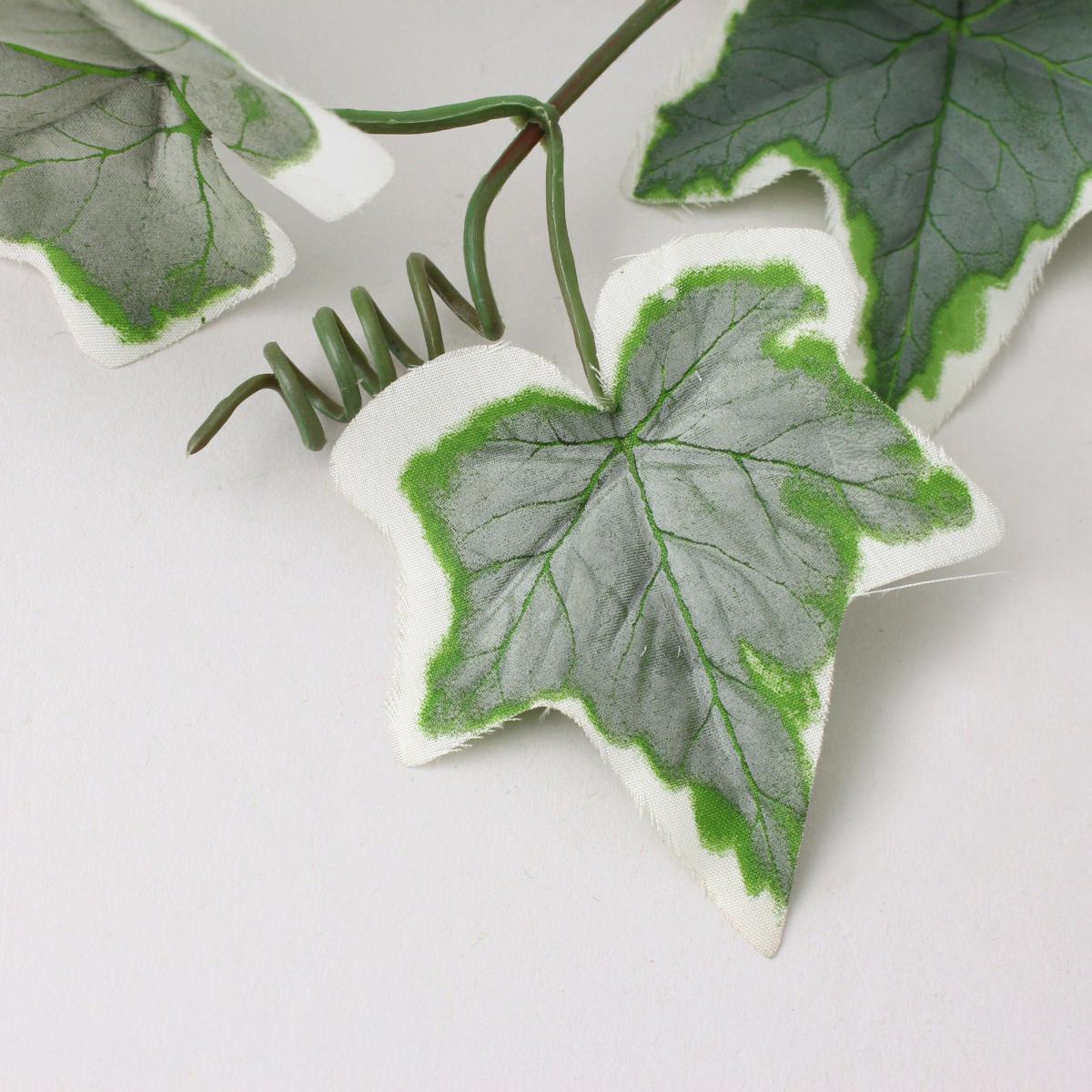 Flocked Ivy Garland Variegated 182cm Green – image 2