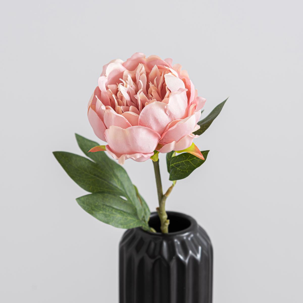 Pack of 12 Artificial Pink Peony Stem Pink – image 4