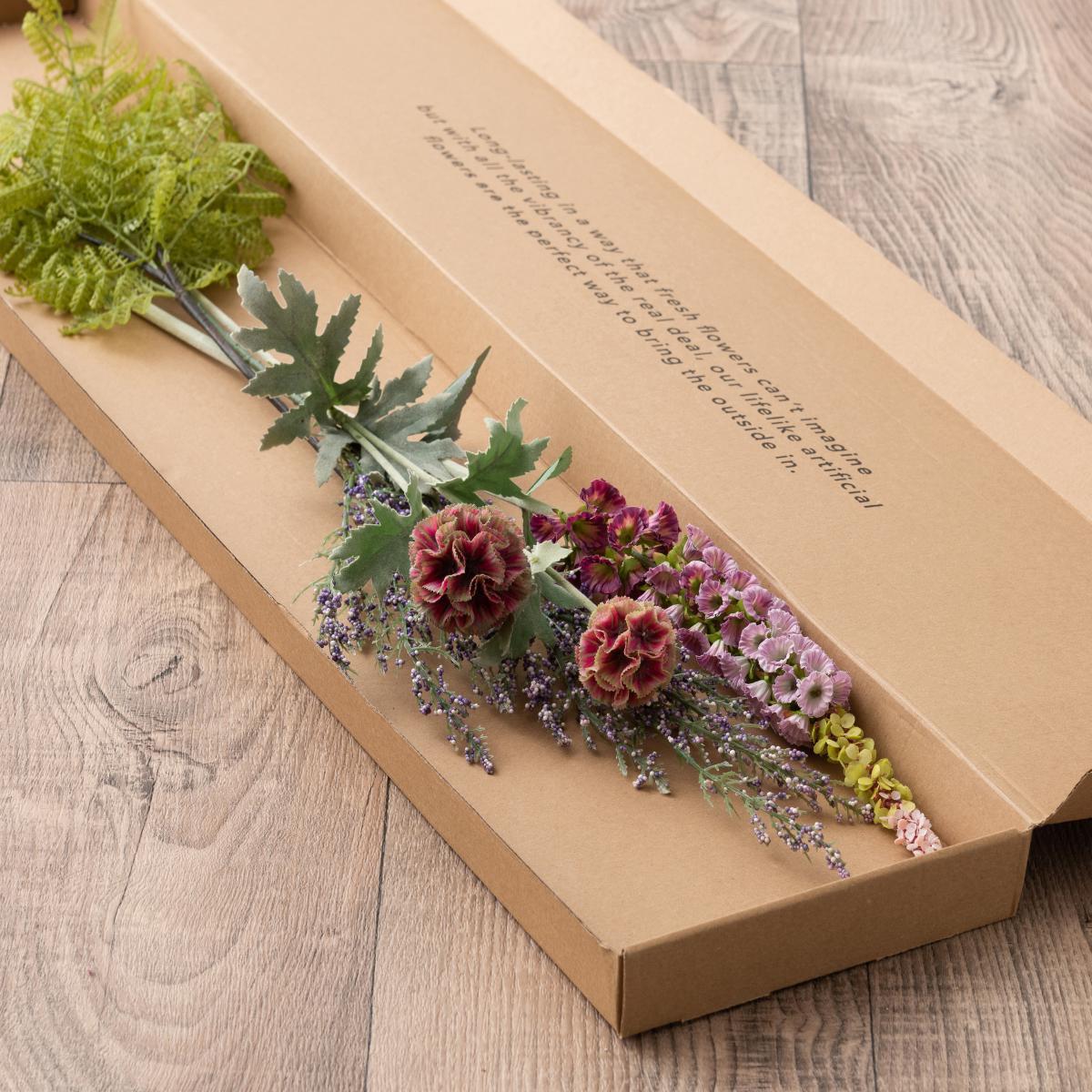Fern and Berries Letterbox Bouquet Purple – image 4
