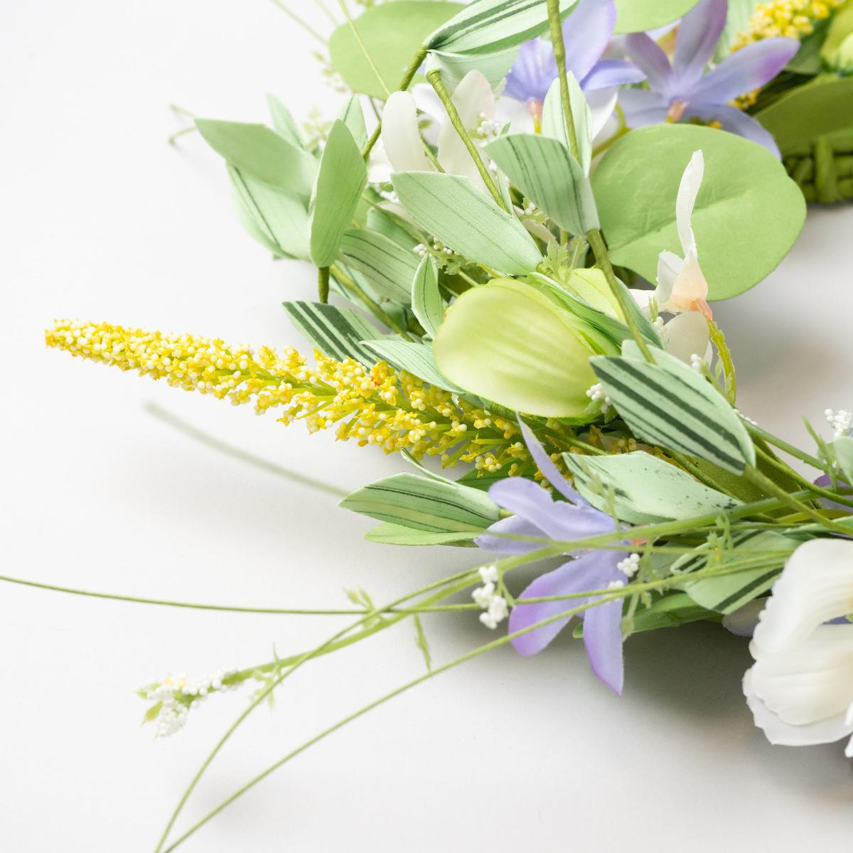 Floral Wreath 25cm Green – image 4