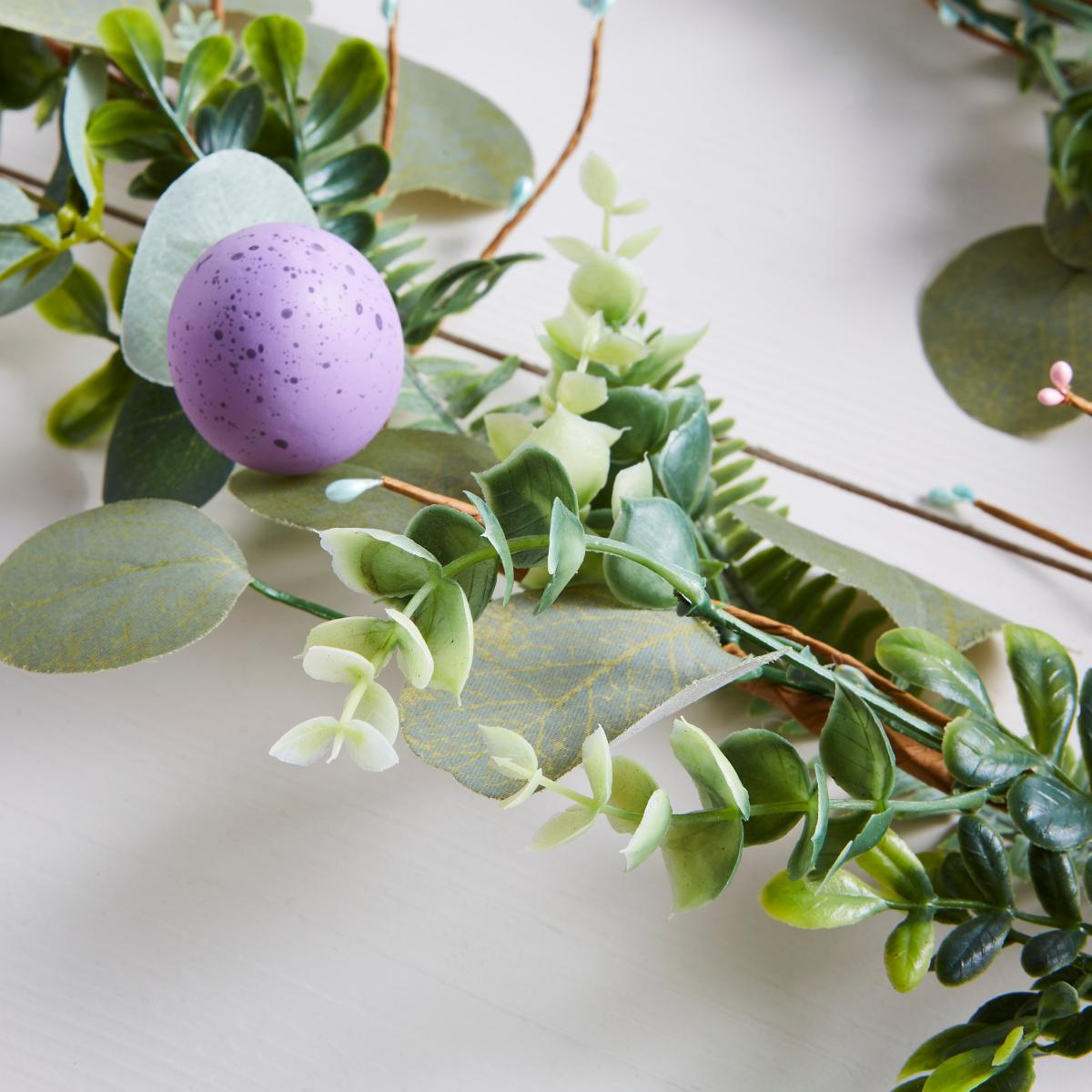 Easter Egg Floral Garland MultiColoured – image 2