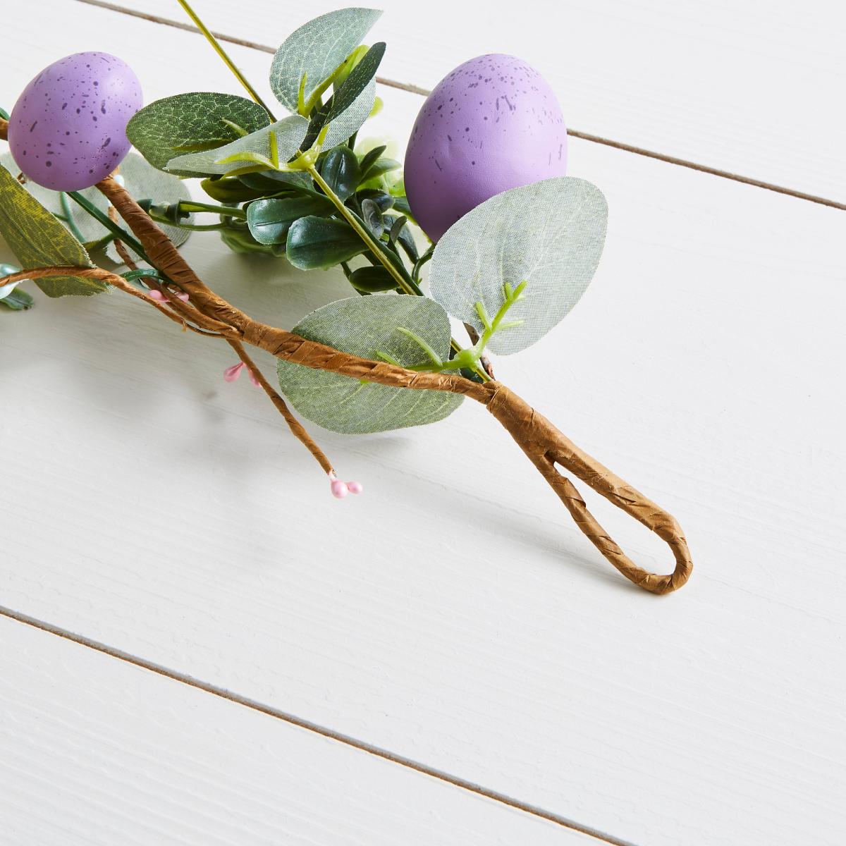 Easter Egg Floral Garland MultiColoured – image 3