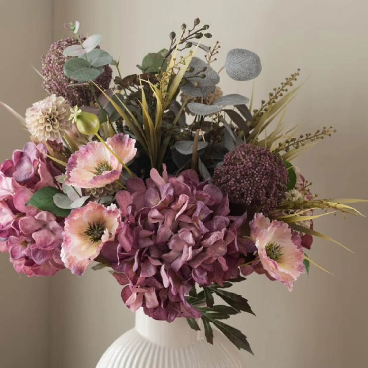 Artificial Paige Mixed Mauve Bouquet – image 2