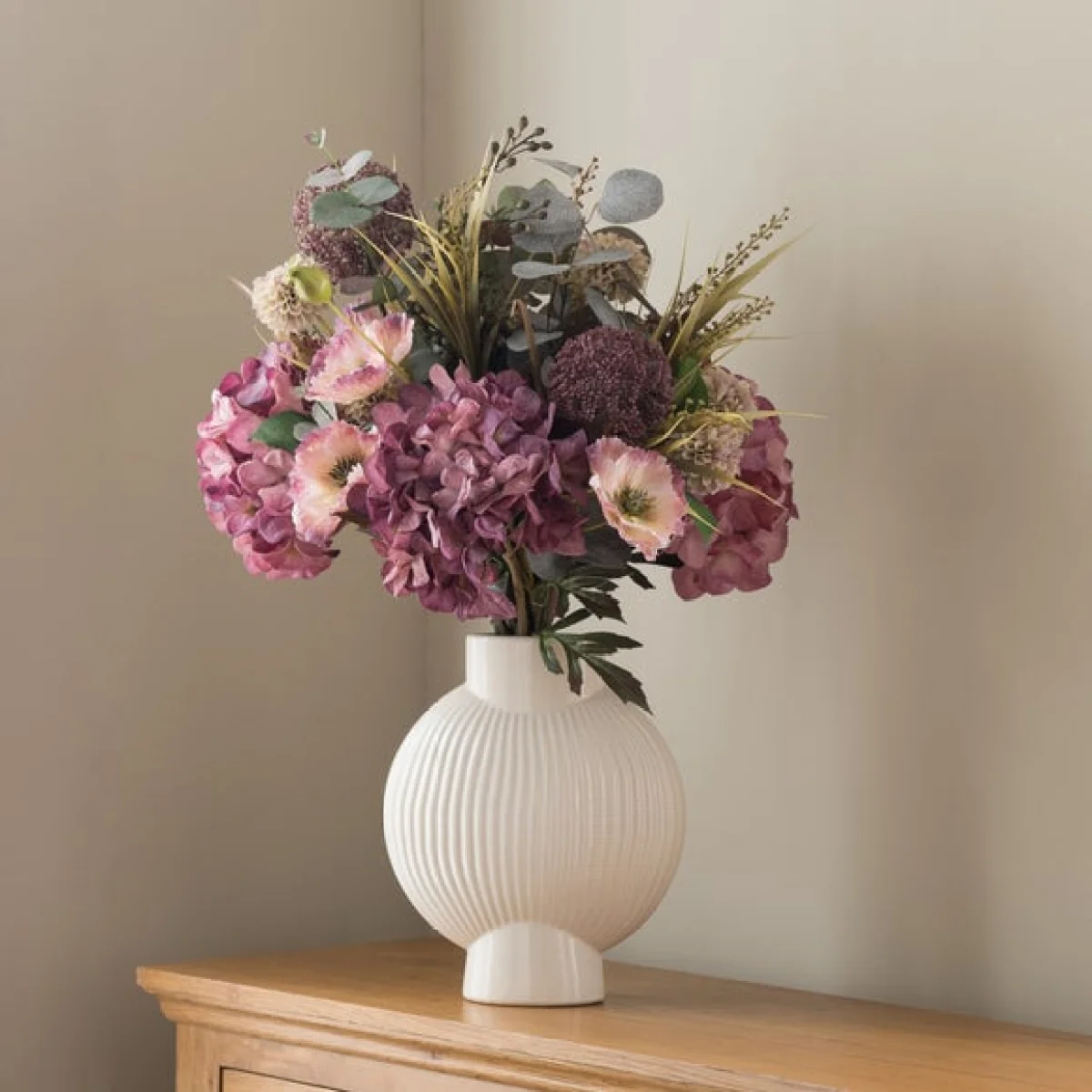 Artificial Paige Mixed Mauve Bouquet – image 4