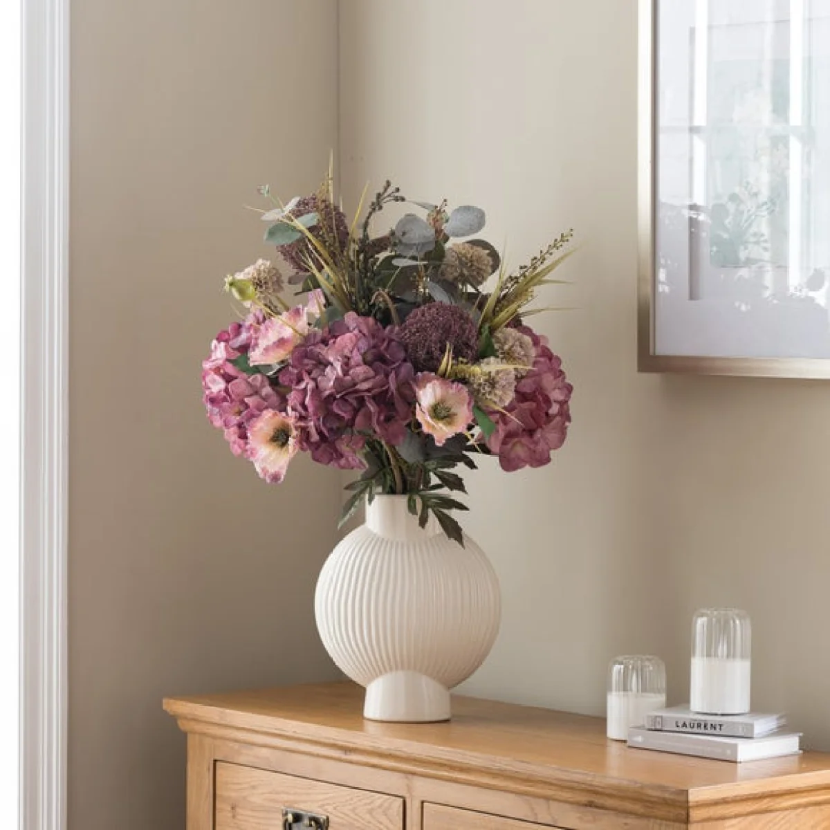 Artificial Paige Mixed Mauve Bouquet – image 1