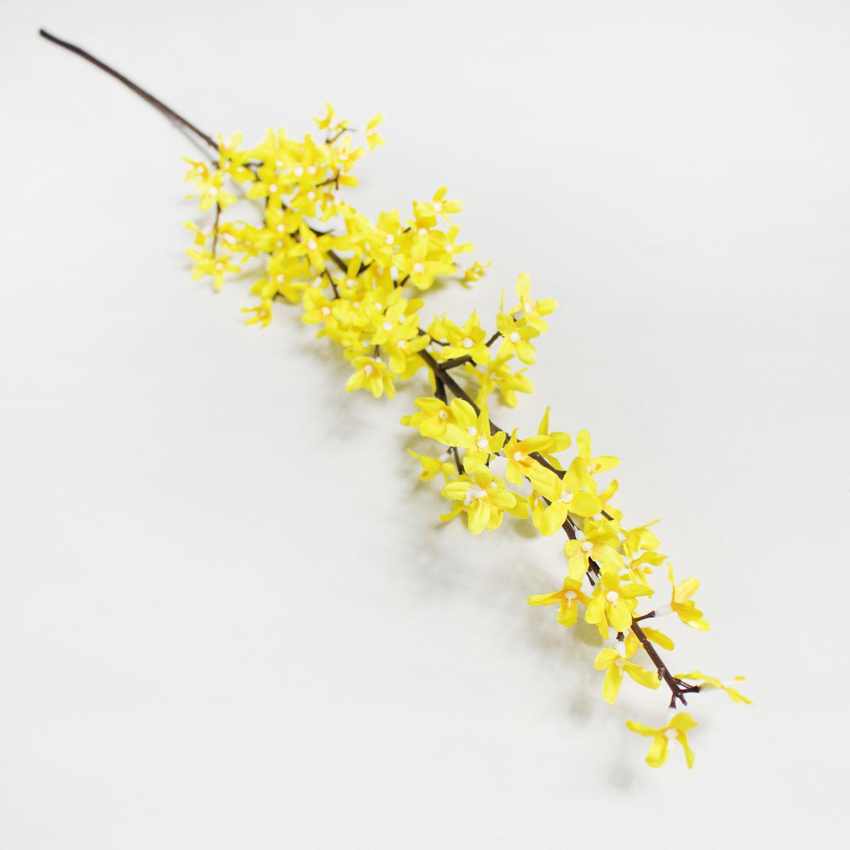 Pack of 12 Artificial Forsythia Yellow Spray 103cm Yellow – image 2