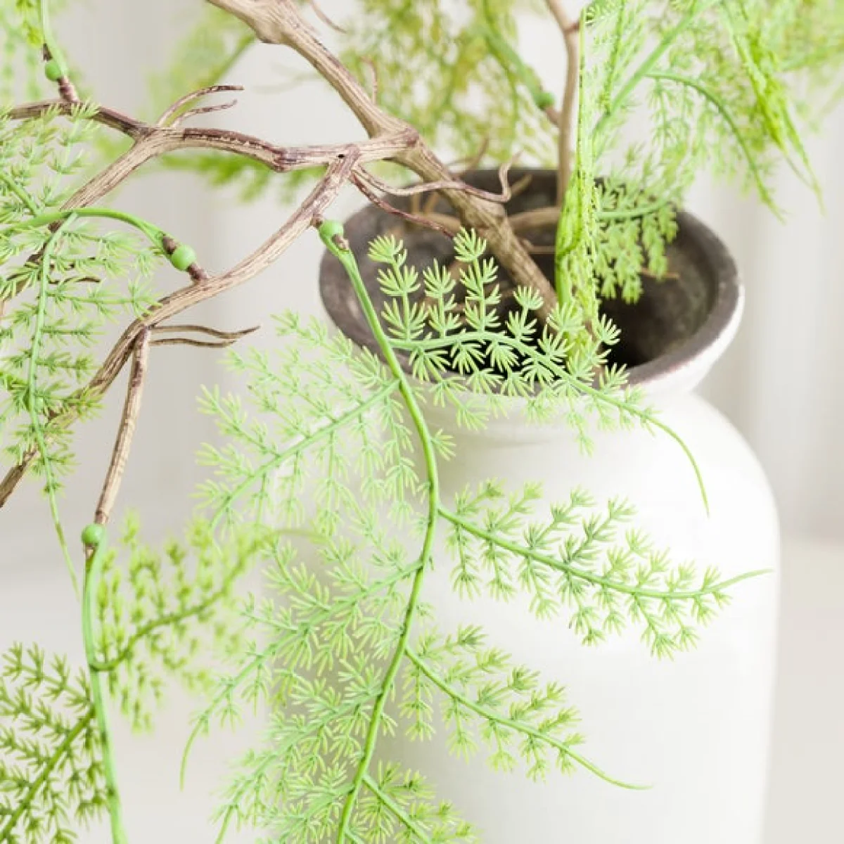 Artificial Trailing Asparagus Fern Spray – image 4