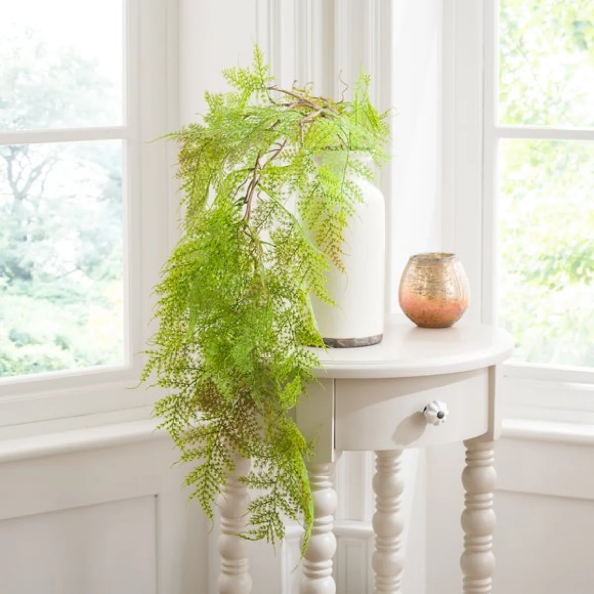 Artificial Trailing Asparagus Fern Spray – image 1